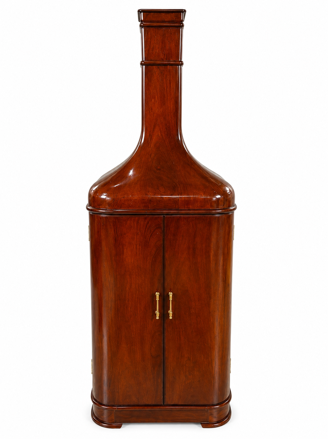 Meuble bar bouteille géante en bois de rose massif – Indonésie