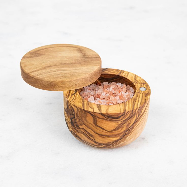 Porte sel bois d'olivier