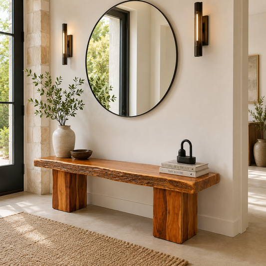 Banc en bois de rose massif
