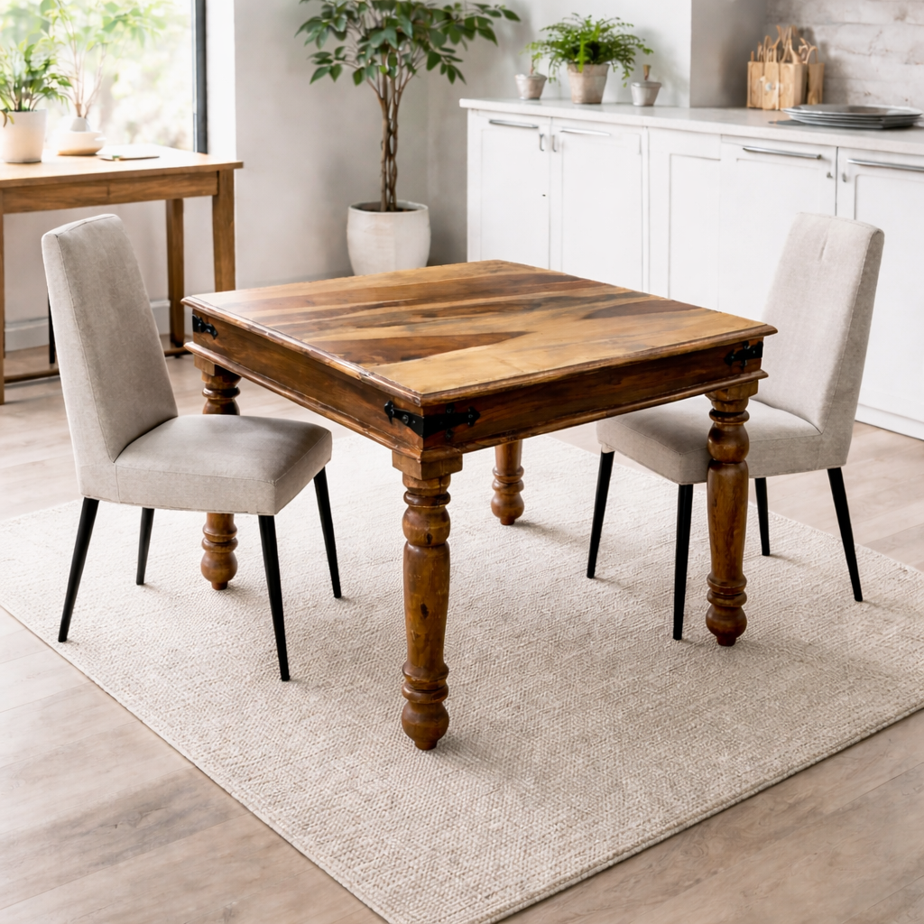 Table à dîner en bois de rose – Inde