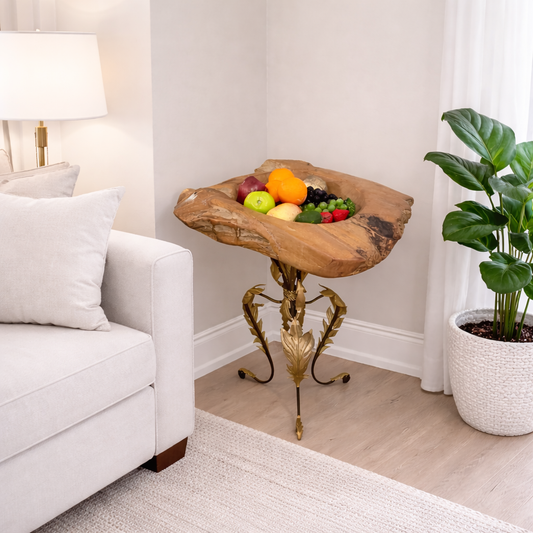 Table d'appoint teck