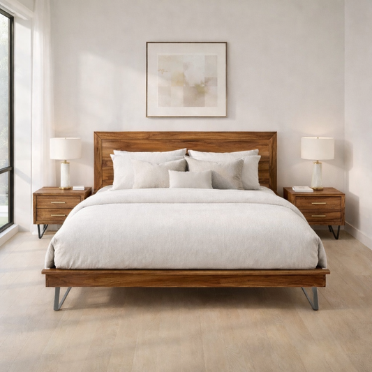 Lit en bois de rose-queen