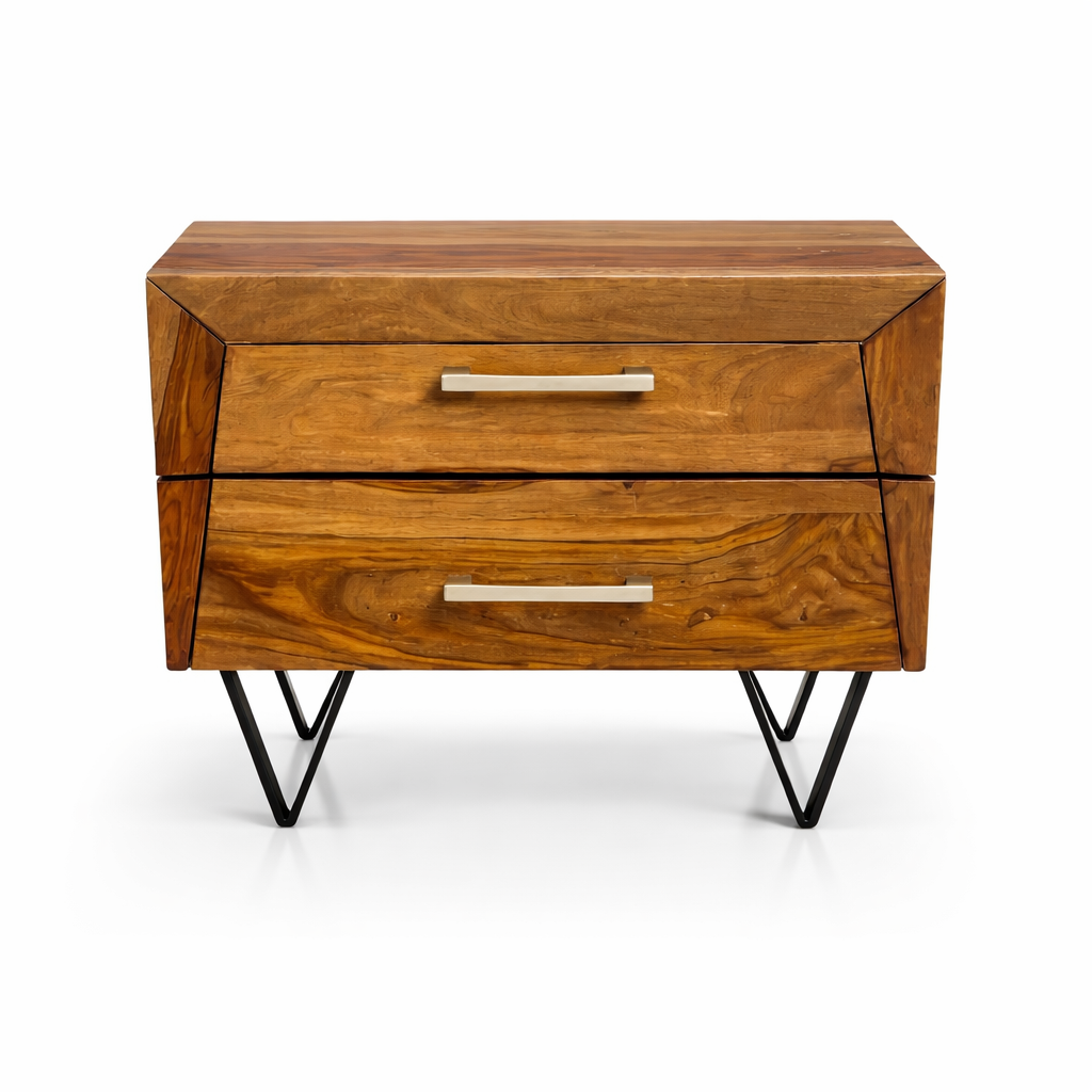 Table de chevet en bois de rose d’Inde