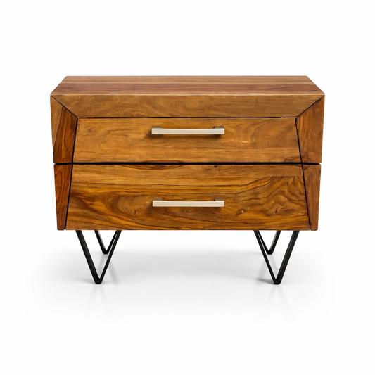 Table de chevet en bois de rose d’Inde