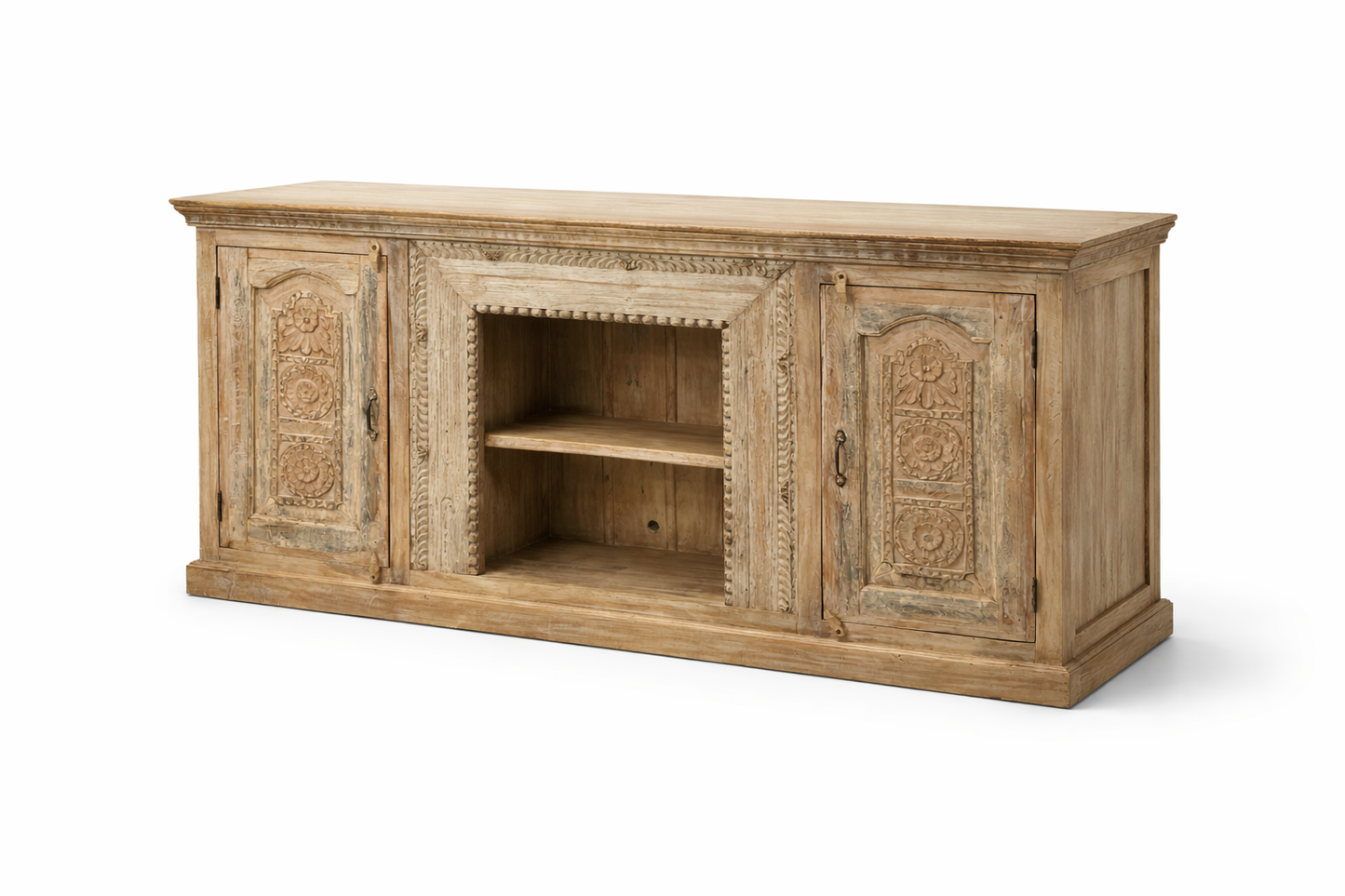 Buffet en teck massif sculpté – Inde