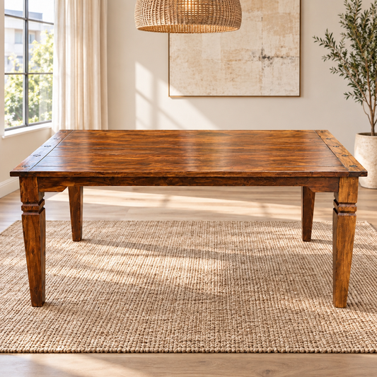 Table à manger en bois de rose massif