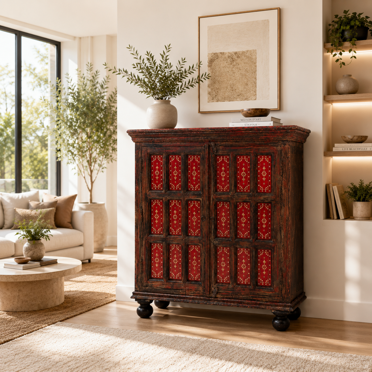 Buffet en Bois de Rose Massif