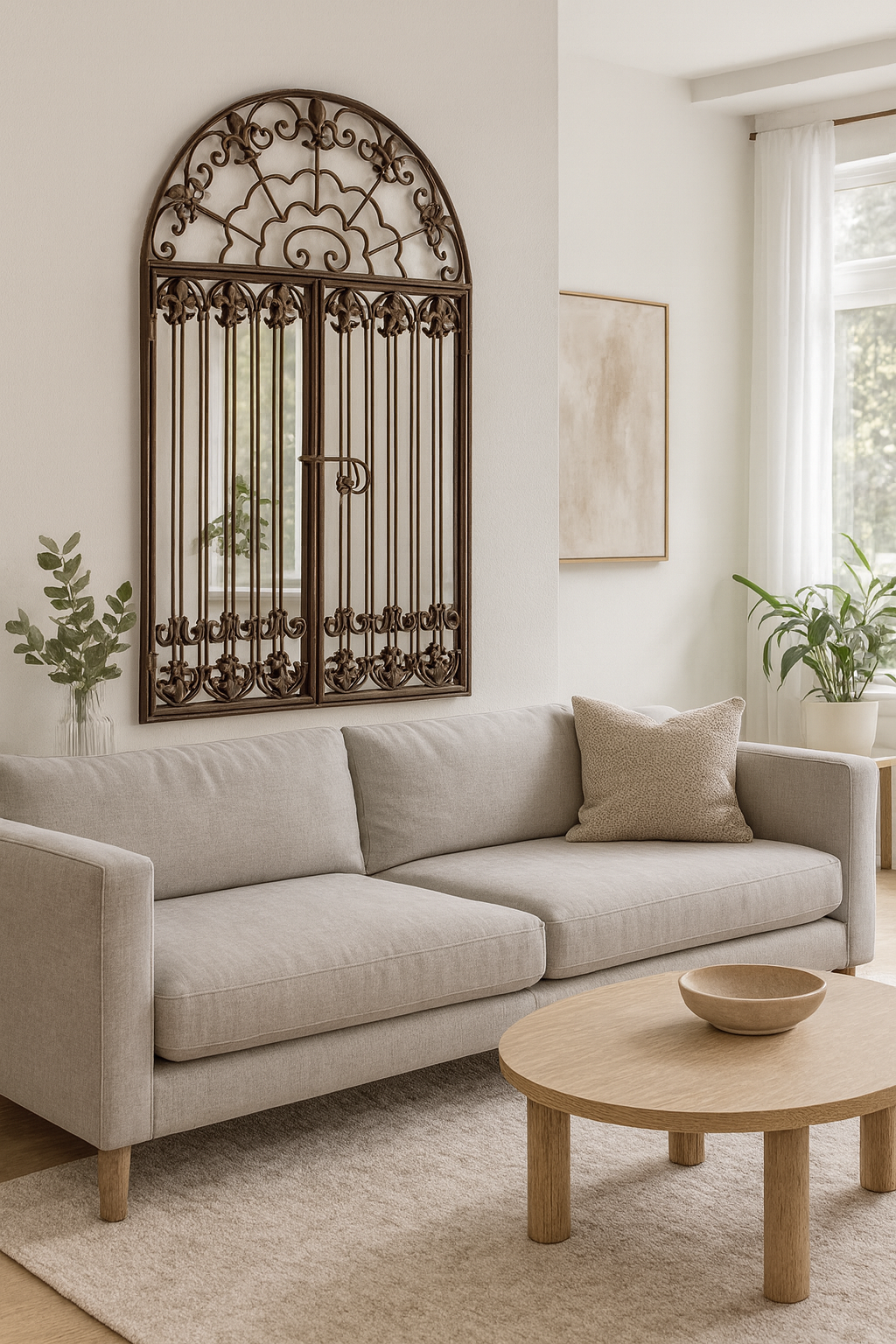 Miroir en fer forgé