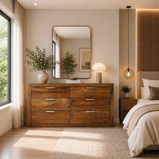 Commode en bois de rose massif – Inde