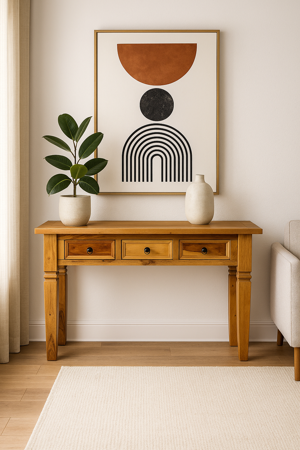 Console bois de rose