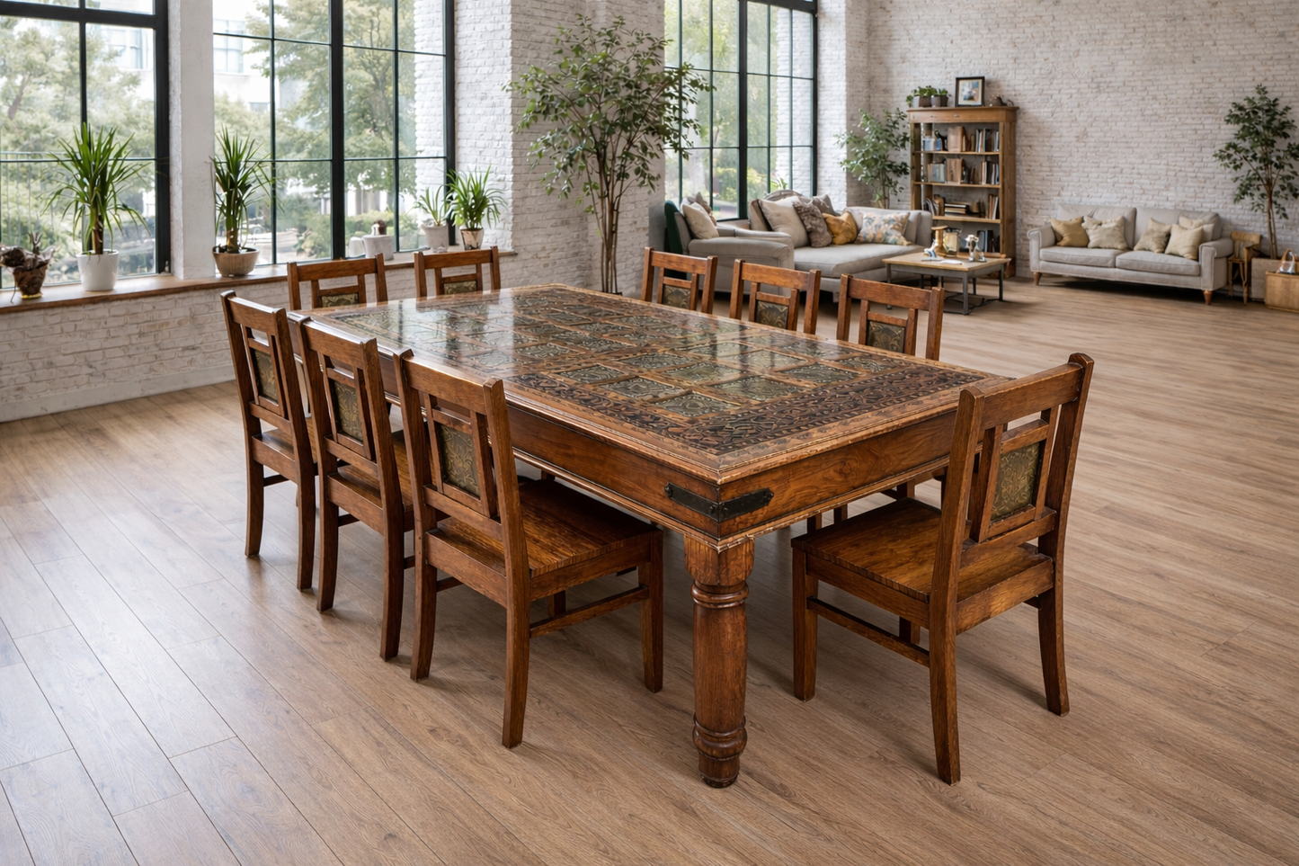 Ensemble table à dîner et chaises