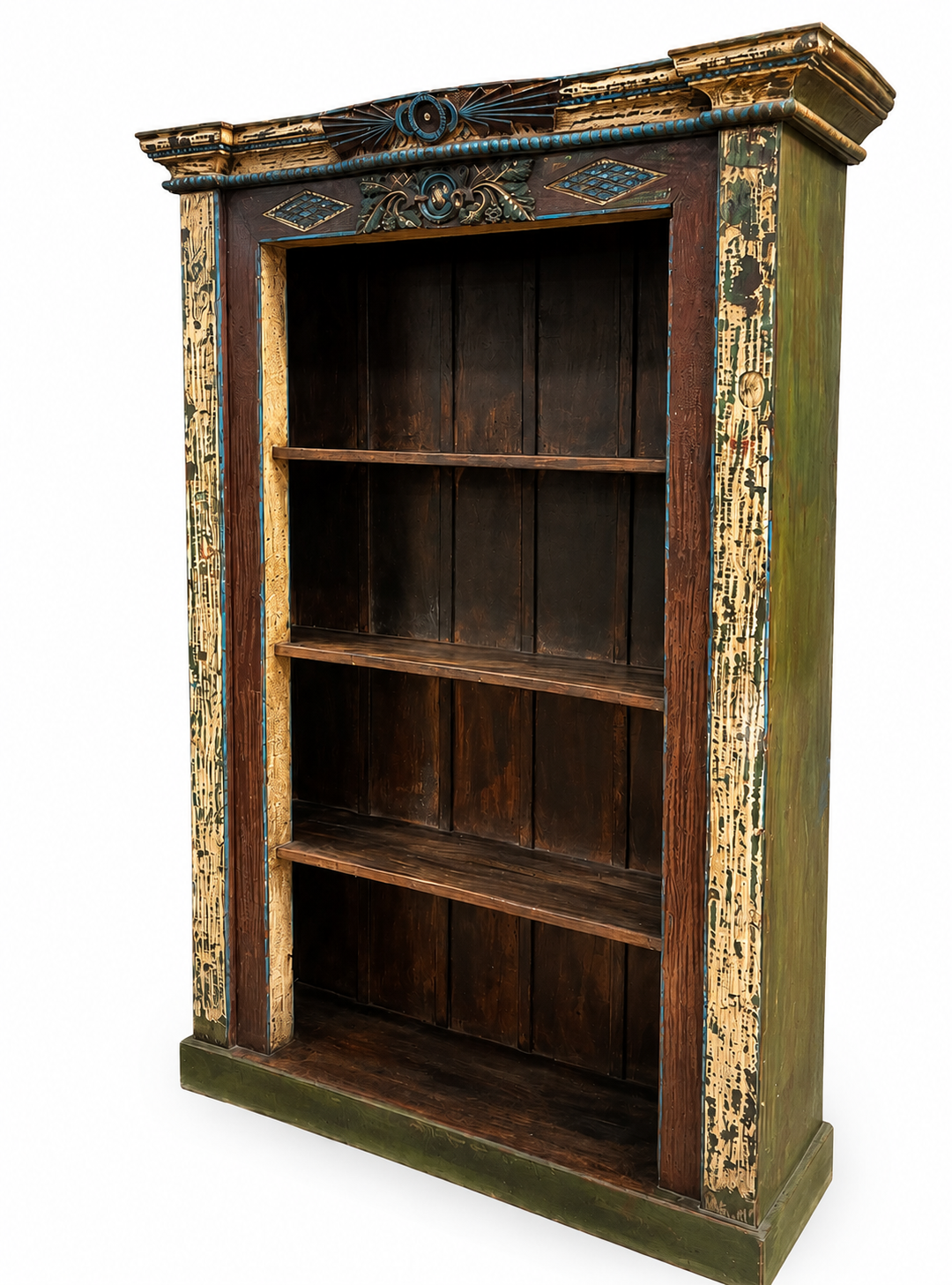 Bibliothèque en bois de teck