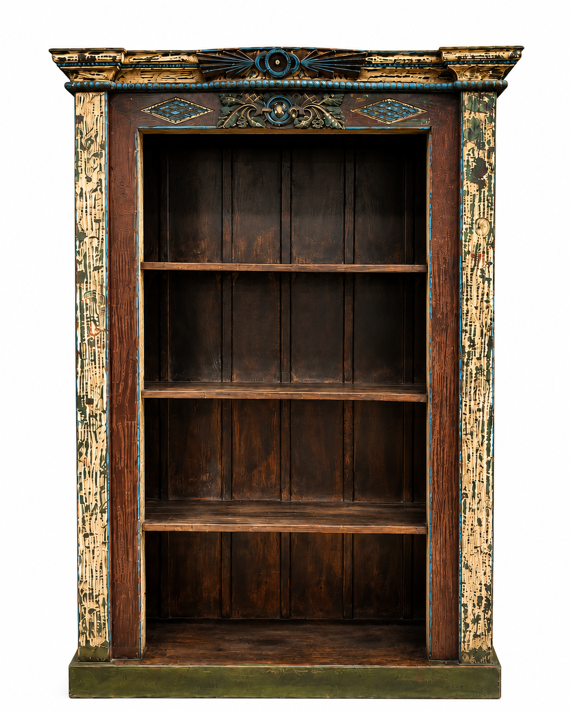 Bibliothèque en bois de teck