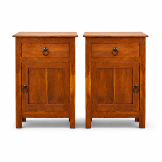 Tables de chevet en Bois de Rose Massif – Inde