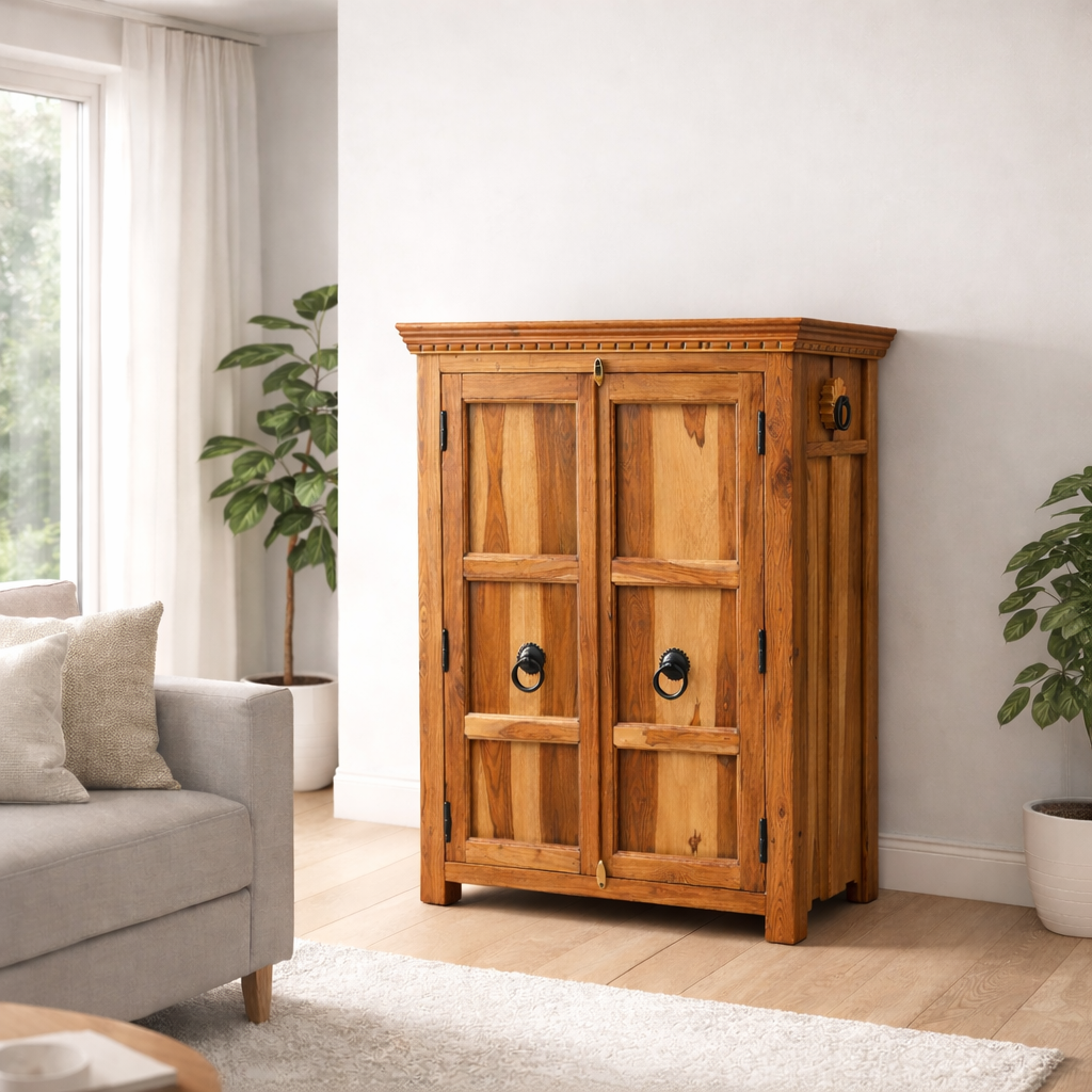 Armoire en bois de rose massif – Inde