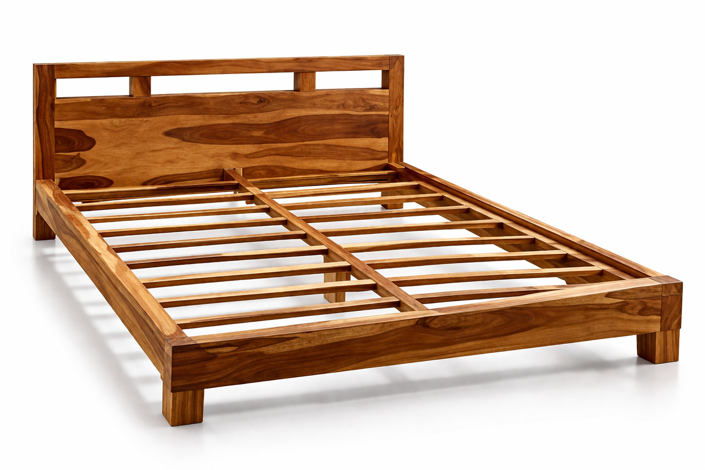 Lit King en Bois de Rose Massif – Inde