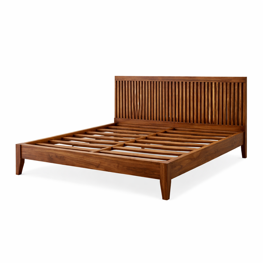 Lit king bois de rose-Inde