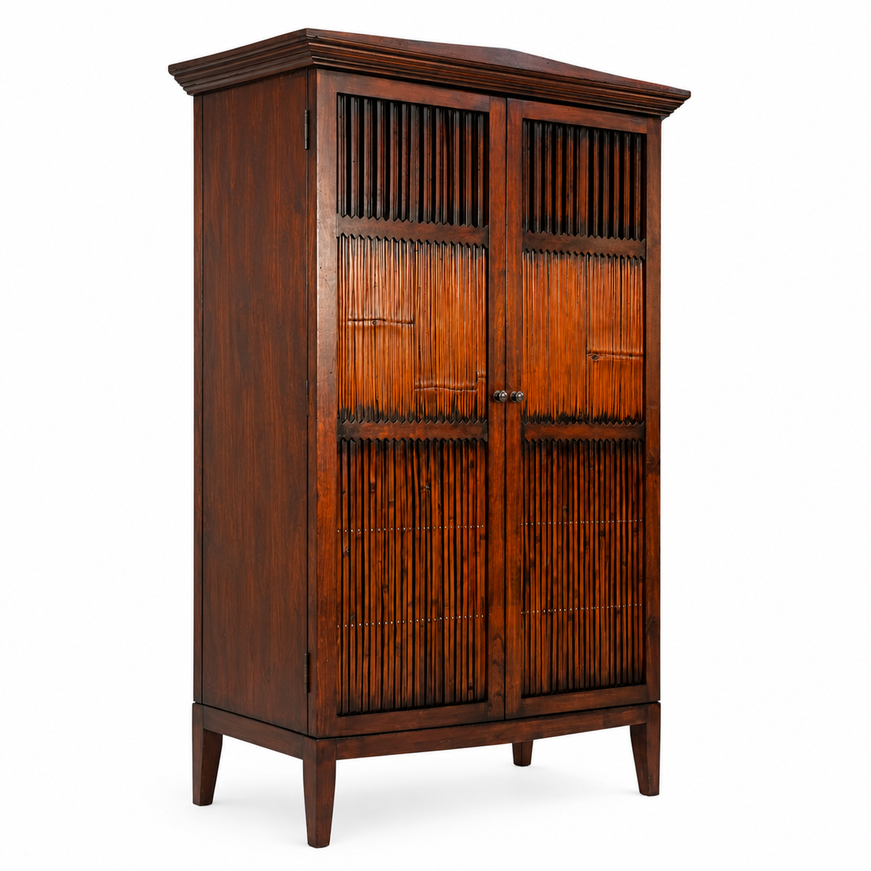Armoire en teck et bambou