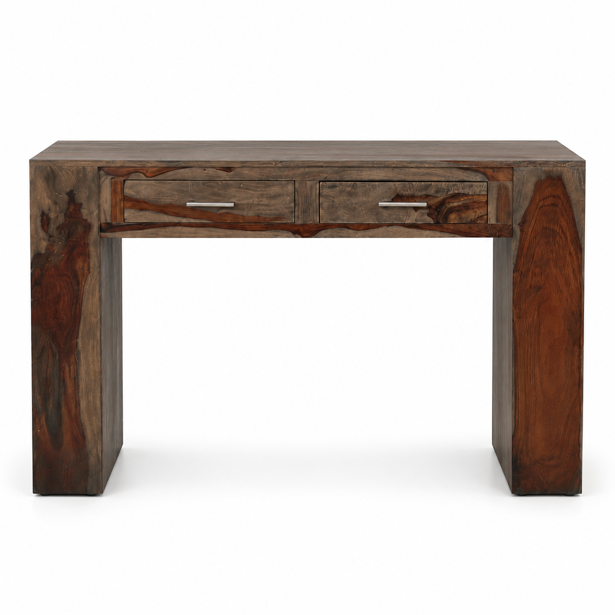 Console/secrétaire en bois de rose massif