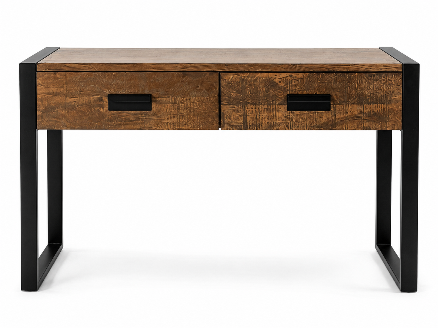 Console / Bureau en teck massif et métal
