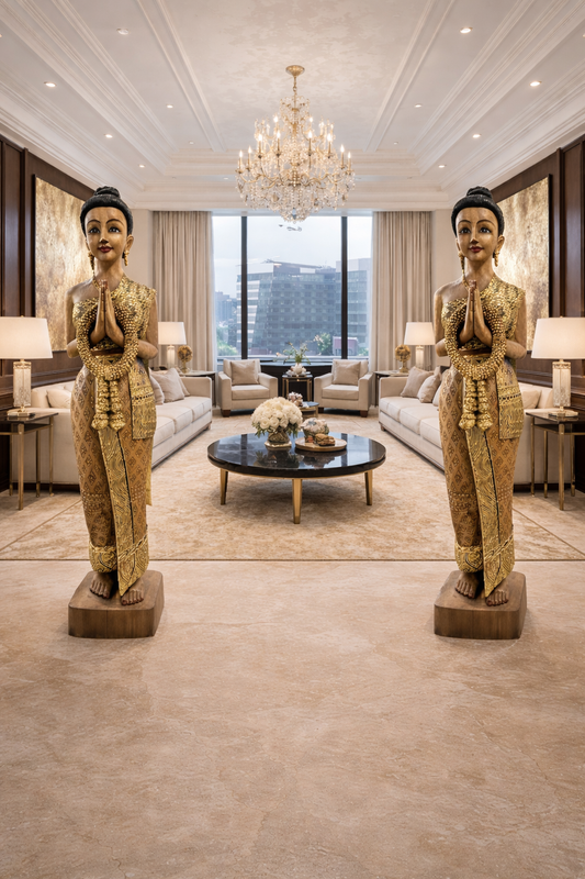 Statue thaïlandaise acacia