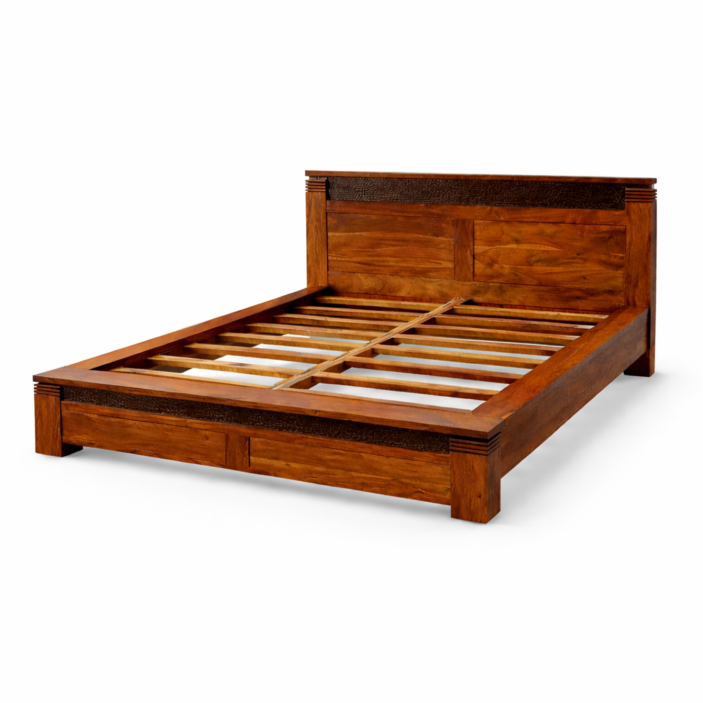 Lit en bois de rose massif – Inde