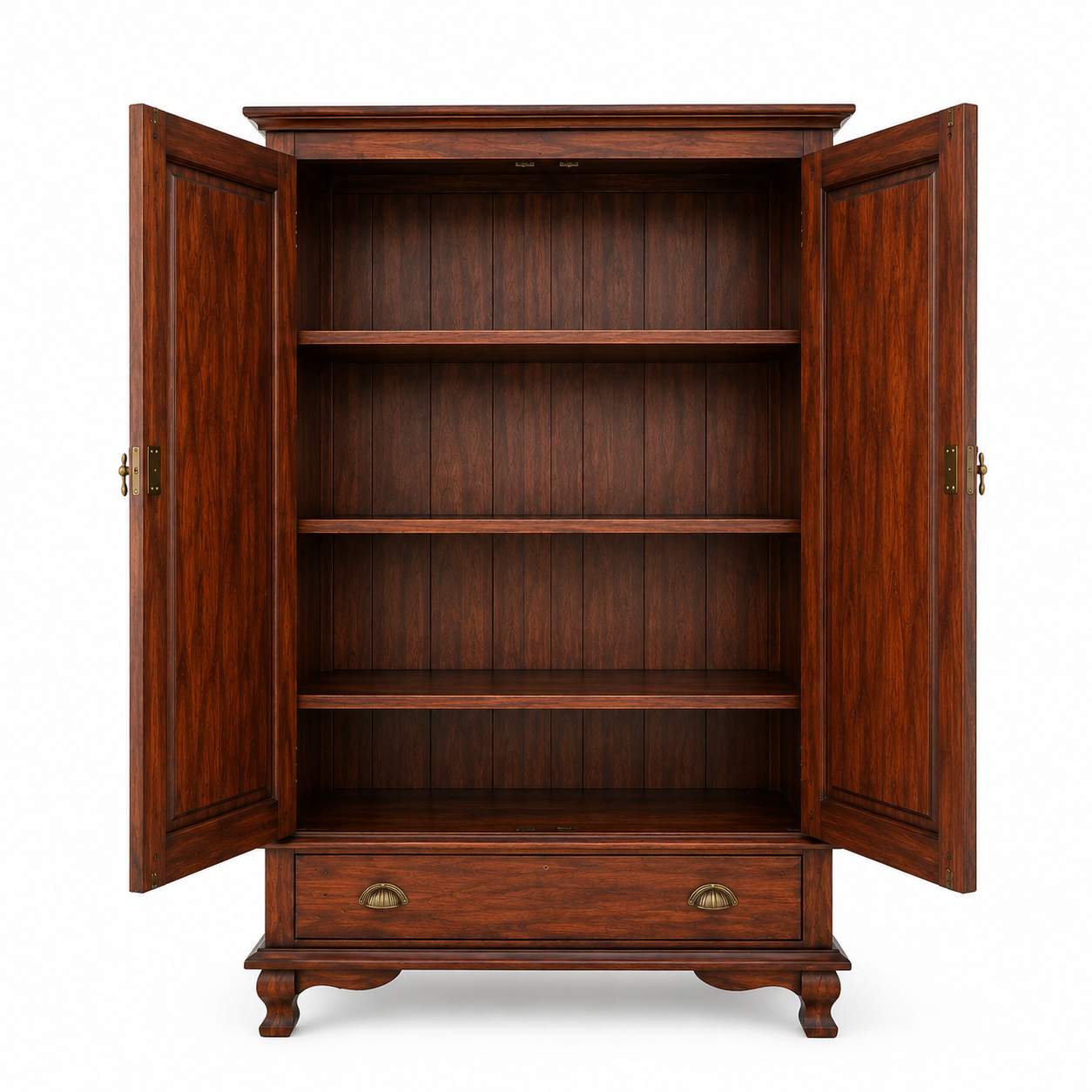Armoire de rangement en bois d’acacia massif
