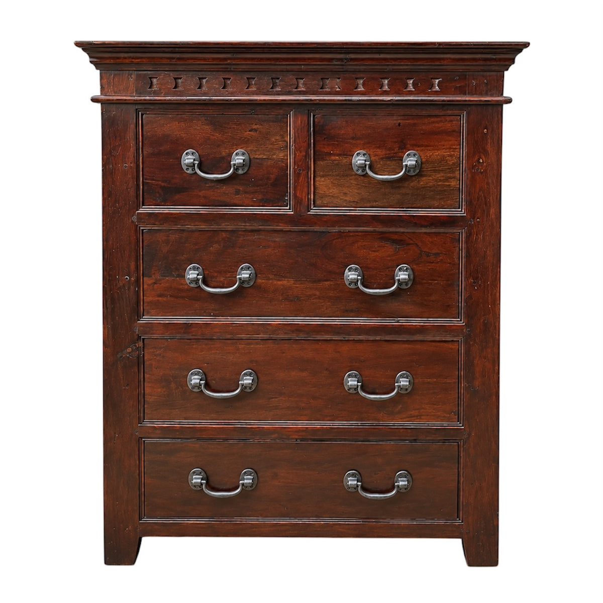Commode 5 tiroirs bois de rose