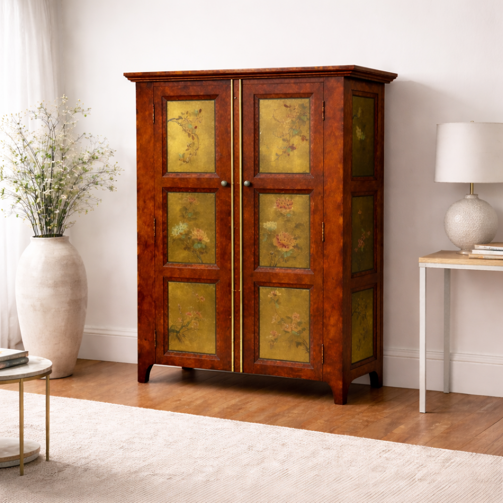 Armoire à panneaux peints