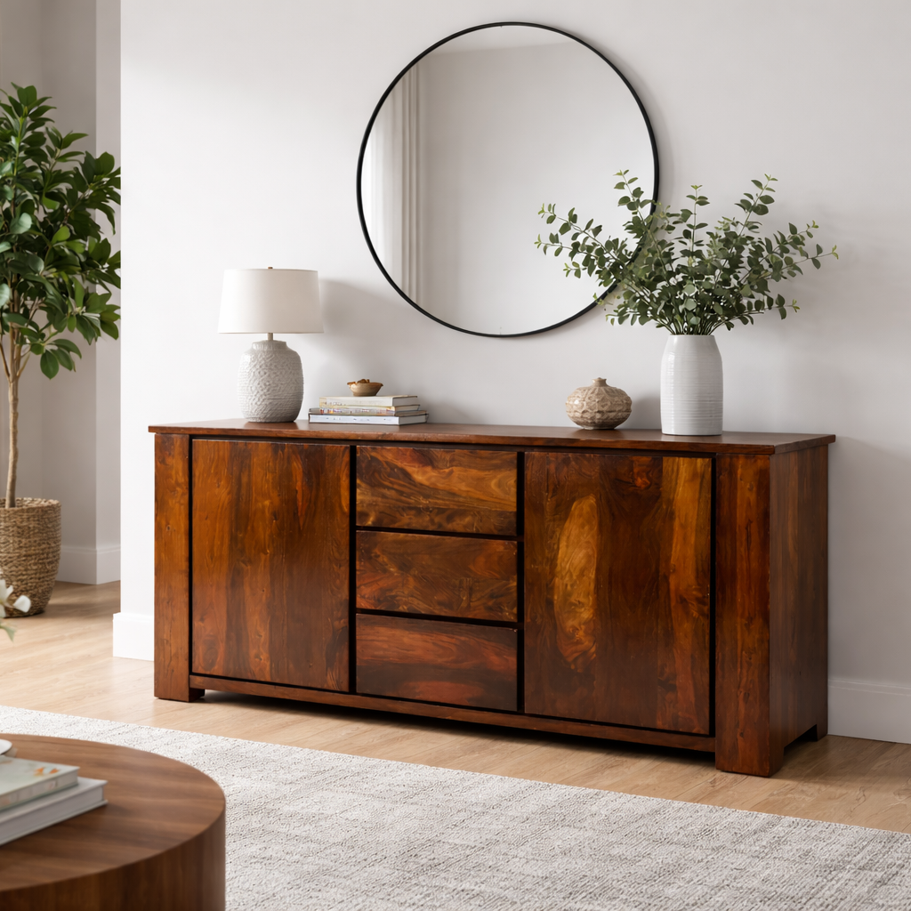 Buffet  bois de rose massif- Inde