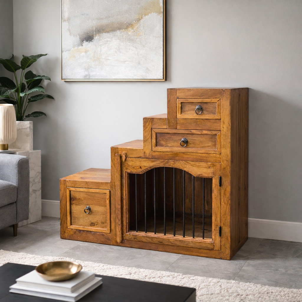 Meuble escalier en bois de rose — Inde